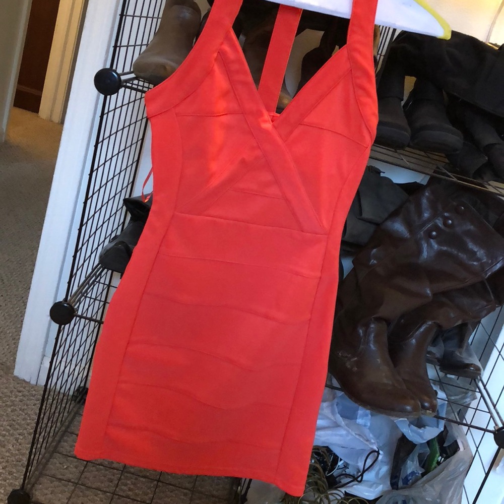 Tobi coral colored dress